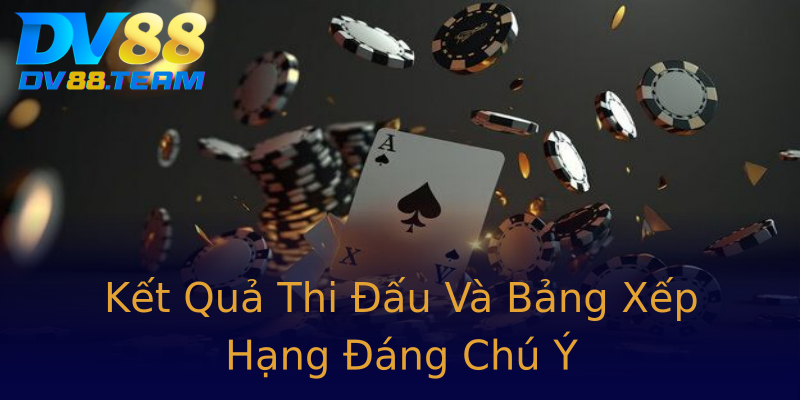 Kết Quả Thi Đấu Và Bảng Xếp Hạng Đáng Chú Ý